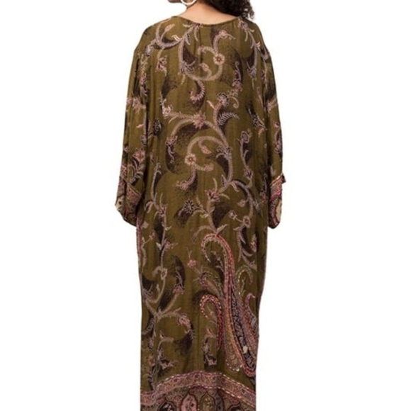 Ayka Orion Green Kimono duster - Picture 2 of 3